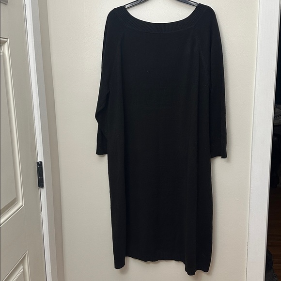 Cato Black Sweater Dress with Gray & Red Argyle Pattern Women's 22/24W, EUC - Picture 4 of 6